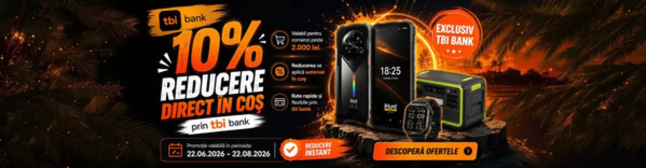 Catalog iHunt | 10% REDUCERE DIRECT ÎN COS | 2026-06-22T00:00:00.000Z - 2026-08-22T00:00:00.000Z