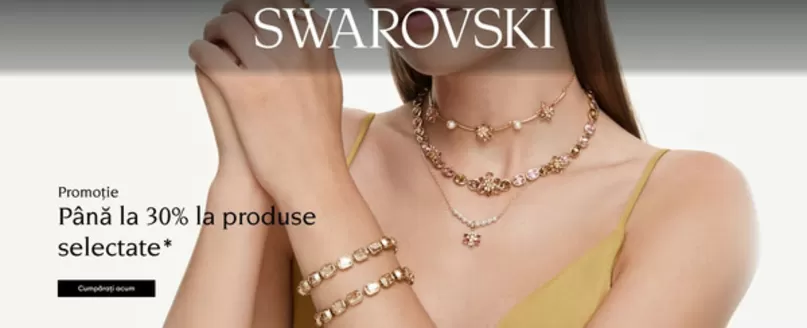 Catalog Swarovski | Până la 30% la produse selectate | 2026-06-22T00:00:00.000Z - 2026-07-05T00:00:00.000Z