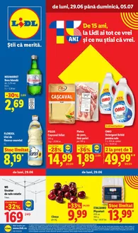 Catalog Lidl Hârlău | de Luni 29.06 până Duminică 05.07 | 2026-06-29T00:00:00.000Z - 2026-07-05T00:00:00.000Z