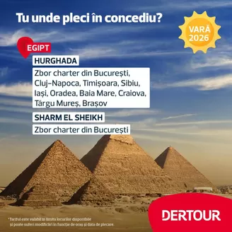 Catalog Dertour | Oferte Egipt VARĂ 2026 | 2026-06-24T00:00:00.000Z - 2026-07-07T00:00:00.000Z