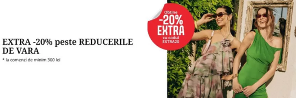Catalog Fashion Days Pantelimon | EXTRA -20% peste REDUCERILE DE VARA | 2026-06-26T00:00:00.000Z - 2026-07-09T00:00:00.000Z