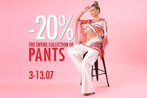 Catalog YOKKO Slatina | -20% THE ENTIRE COLLECTION OF PANTS | 2026-07-03T00:00:00.000Z - 2026-07-13T00:00:00.000Z