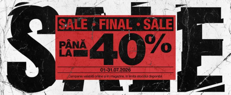 Catalog Buzz | FINAL SALE PÂNĂ LA -40% | 2026-07-06T00:00:00.000Z - 2026-07-31T00:00:00.000Z