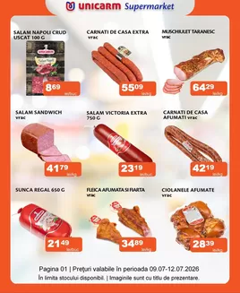 Catalog Unicarm | Promoție de weekend 09.07 - 12.07.2026 | 2026-07-09T00:00:00.000Z - 2026-07-12T00:00:00.000Z
