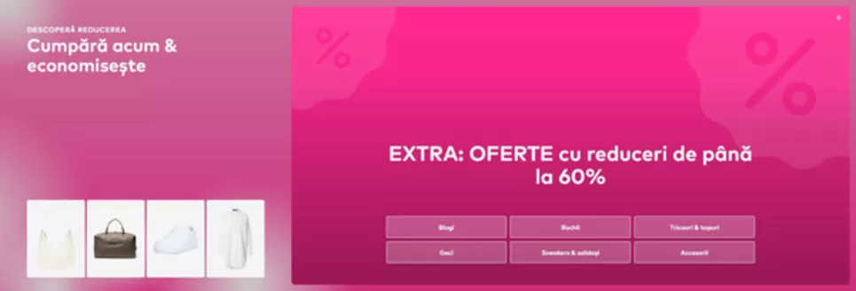 Catalog About You | Extra reduceri de până la 60% | 2026-07-10T00:00:00.000Z - 2026-07-12T00:00:00.000Z