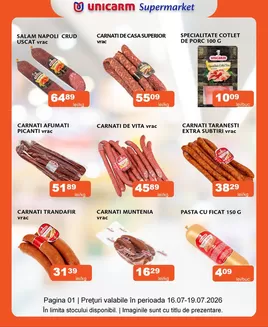 Catalog Unicarm Mediaș | Promoție de weekend 16.07 - 19.07.2026 | 2026-07-16T00:00:00.000Z - 2026-07-19T00:00:00.000Z