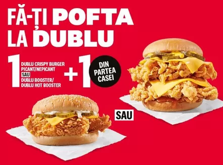 Catalog KFC | FĂ-TI POFTA LA DUBLU! | 2026-07-21T00:00:00.000Z - 2026-08-03T00:00:00.000Z