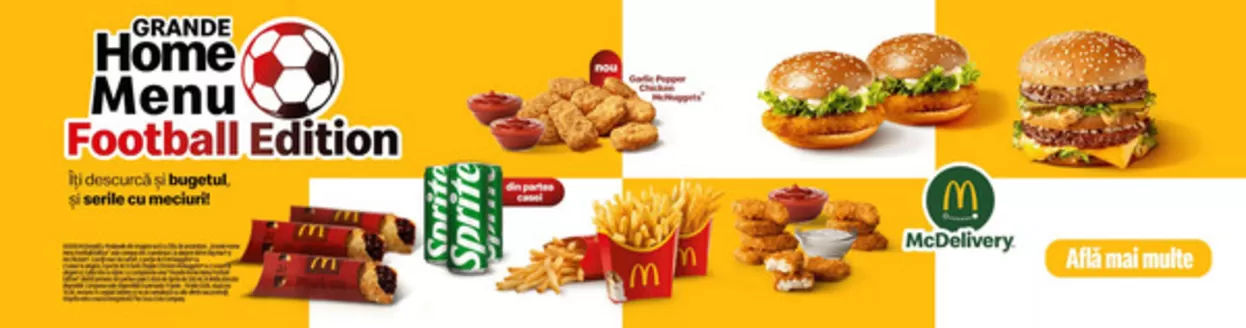 Catalog McDonald's Sântana | McDonald's Specials | 2026-07-28T00:00:00.000Z - 2026-08-10T00:00:00.000Z