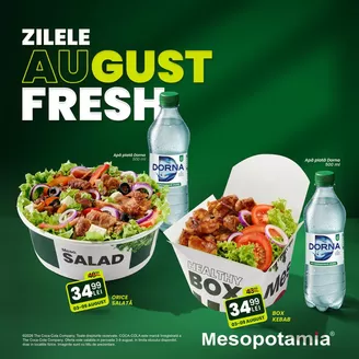 Catalog Mesopotamia Constanța | ZILELE AUGUST FRESH | 2026-08-03T00:00:00.000Z - 2026-08-09T00:00:00.000Z