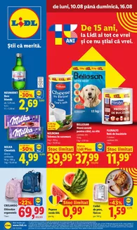 Catalog Lidl | de luni 10.08 până duminică 16.08 | 2026-08-10T00:00:00.000Z - 2026-08-16T00:00:00.000Z