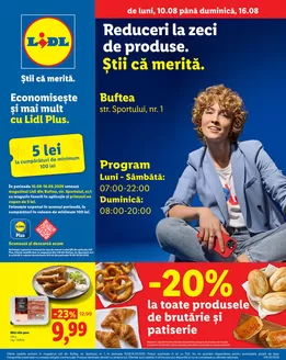 Catalog Lidl Tășnad | de luni 10.08 până duminică 16.08 | 2026-08-10T00:00:00.000Z - 2026-08-16T00:00:00.000Z