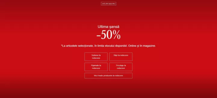Catalog Intimissimi Eforie | Ultima şansă -50% | 2026-08-26T00:00:00.000Z - 2026-09-08T00:00:00.000Z