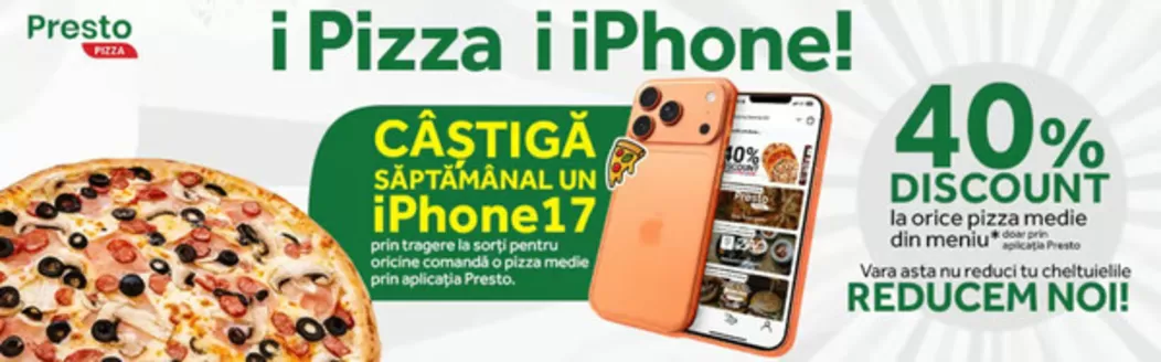 Catalog Presto Pizza | Presto Pizza catalog | 2026-08-27T00:00:00.000Z - 2026-09-09T00:00:00.000Z