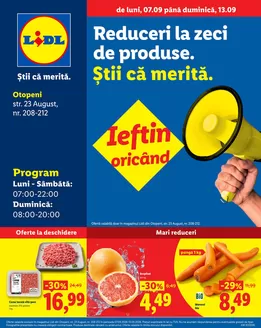 Catalog Lidl Eforie | de luni 07.09 până duminică 13.09 | 2026-09-07T00:00:00.000Z - 2026-09-13T00:00:00.000Z