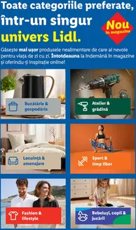 Catalog Lidl Târgoviște | categoriilor de produse Lidl | 2026-09-05T00:00:00.000Z - 2026-09-19T00:00:00.000Z