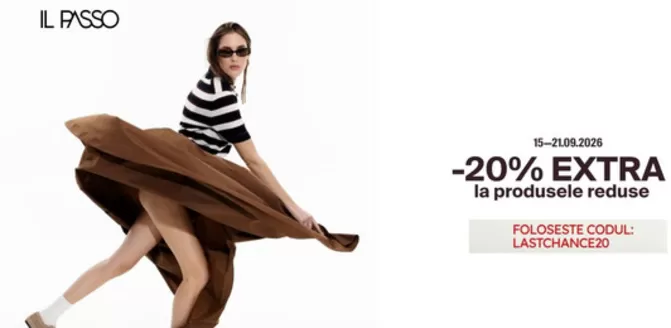 Catalog Il Passo | -20% EXTRA la produsele reduse | 2026-09-15T00:00:00.000Z - 2026-09-21T00:00:00.000Z