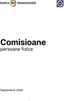 Catalog Banca Transilvania Sibiu | Comisioane persoane fizice | 2026-09-16T00:00:00.000Z - 2026-09-30T00:00:00.000Z