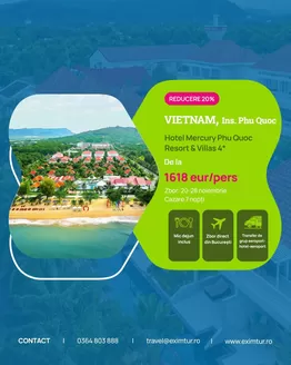 Catalog Eximtur Pitești | Vietnamul înseamnă mai mult decât plaje și soare! | 2026-09-17T00:00:00.000Z - 2026-09-30T00:00:00.000Z