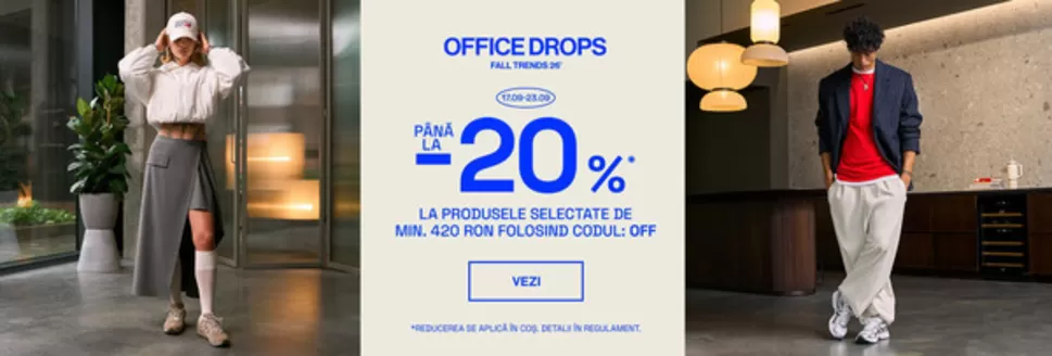 Catalog Sizeer Săcele | OFFICE DROPS PÂNĂ LA -20% LA PRODUSELE SELECTATE DE MIN. 420 RON | 2026-09-17T00:00:00.000Z - 2026-09-23T00:00:00.000Z