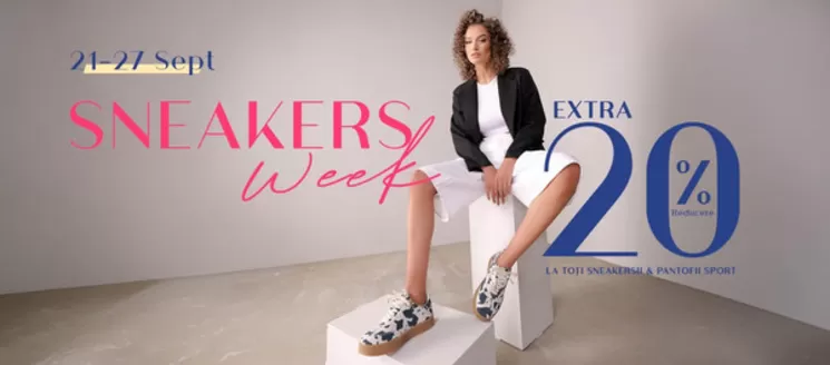 Catalog Benvenuti | Sneakers Week EXTRA 20% reducere! | 2026-09-21T00:00:00.000Z - 2026-09-27T00:00:00.000Z