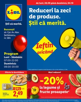 Catalog Lidl Dej | de luni 28.09 până duminică 0410 | 2026-09-28T00:00:00.000Z - 2026-10-04T00:00:00.000Z
