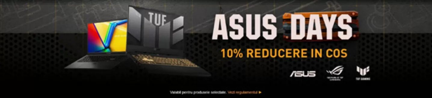 Catalog PC Garage | ASUS DAYS 10% REDUCERE IN COS | 2026-09-25T00:00:00.000Z - 2026-09-30T00:00:00.000Z