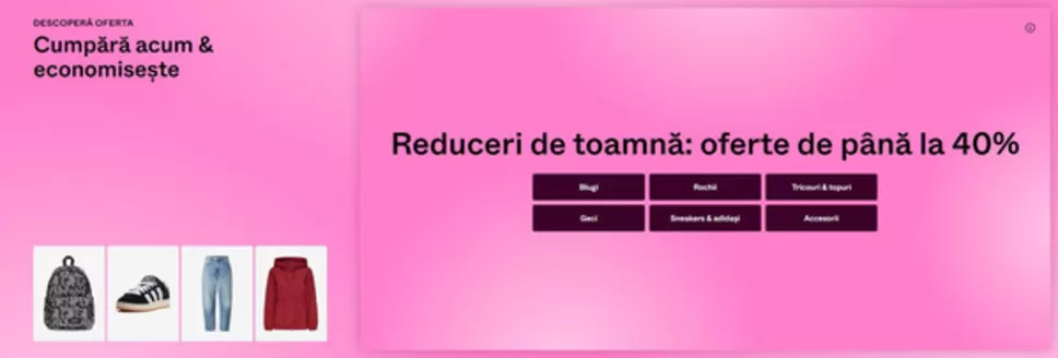Catalog About You | Reduceri de toamnă oferte de până la 40% | 2026-09-25T00:00:00.000Z - 2026-09-27T00:00:00.000Z