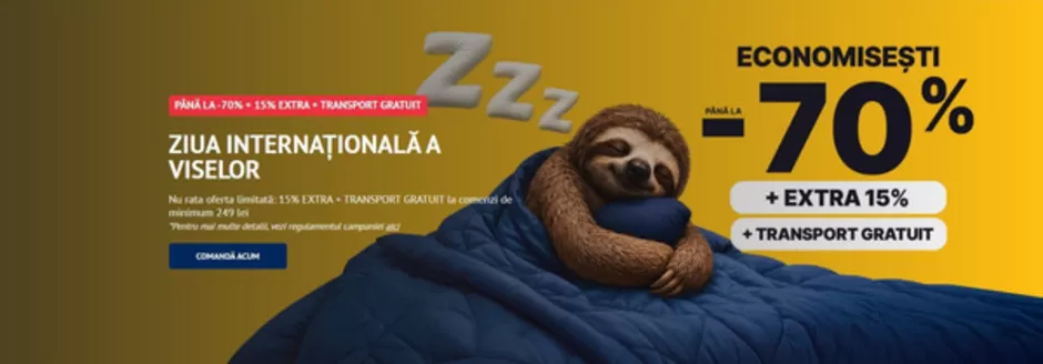 Catalog Dormeo Liteni | ZIUA INTERNAŢIONALĂ A VISELOR | 2026-09-30T00:00:00.000Z - 2026-09-30T00:00:00.000Z