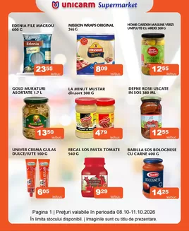 Catalog Unicarm | Promoție de weekend | 2026-10-08T00:00:00.000Z - 2026-10-11T00:00:00.000Z