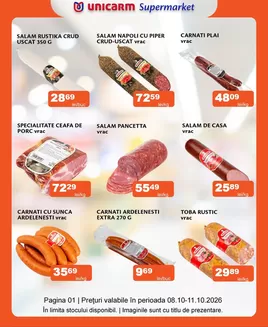 Catalog Unicarm | Promoție de weekend 08.10 - 11.10.2026 | 2026-10-08T00:00:00.000Z - 2026-10-11T00:00:00.000Z