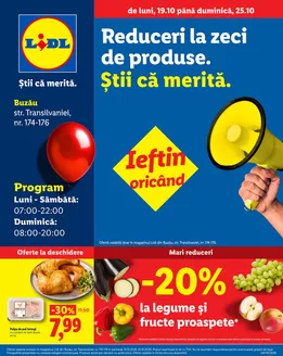 Catalog Lidl | de luni 19.10 până duminică 25.10 | 2026-10-19T00:00:00.000Z - 2026-10-25T00:00:00.000Z