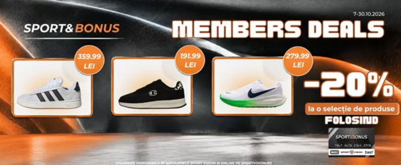 Catalog Sport Vision | MEMBERS DEALS -20% | 2026-10-26T00:00:00.000Z - 2026-10-30T00:00:00.000Z