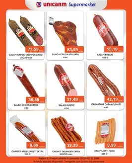 Catalog Unicarm | Promoție de weekend 29.10 - 01.11.2026 | 2026-10-30T00:00:00.000Z - 2026-11-01T00:00:00.000Z