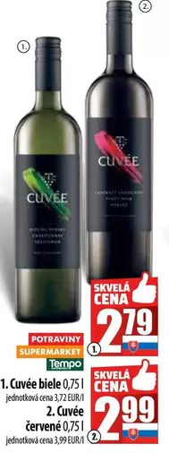 Cuvée biele, Cuvée červené