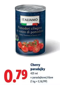 Cherry paradajky