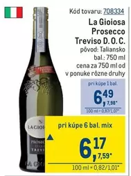 Prosecco -  Treviso D. O. С.