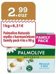 Naturals mydlo s harmančekom family pack