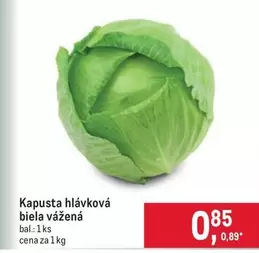 Kapusta hlávková biela vážená