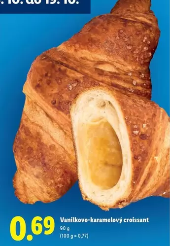 Vanilkovo-karamelový croissant