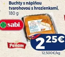 Buchty s náplňou tvarohovou s hrozienkami