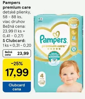 premium care detské plienky