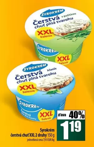 čerstvá chuť XXL