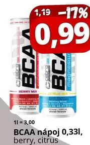 Mix - BCAA nápoj 0,33l, berry, citrus