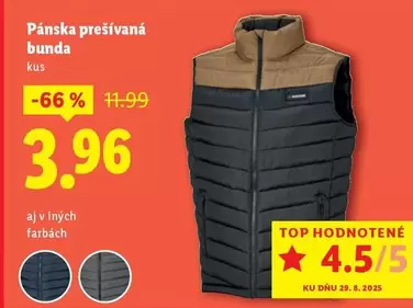 Pánska prešívaná bunda