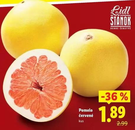 Pomelo červené