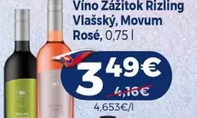 Víno Zážitok Rizling Vlašský, Movum Rosé