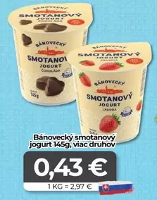 smotanový jogurt