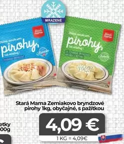 Zemiakovo bryndzové pirohy 1kg, obyčajné, s pažítkou