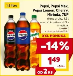 Pepsi, Pepsi Max, Pepsi Lemon, Cherry, Mirinda, 7UP