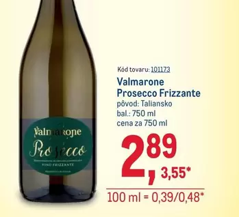 Prosecco -  Frizzante